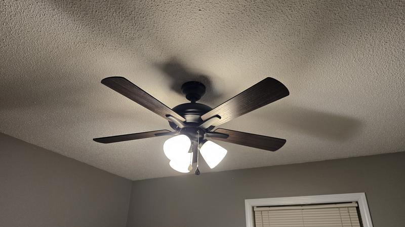 Shop Harbor Breeze Harbor Breeze Lansing 42-in Brushed Nickel LED