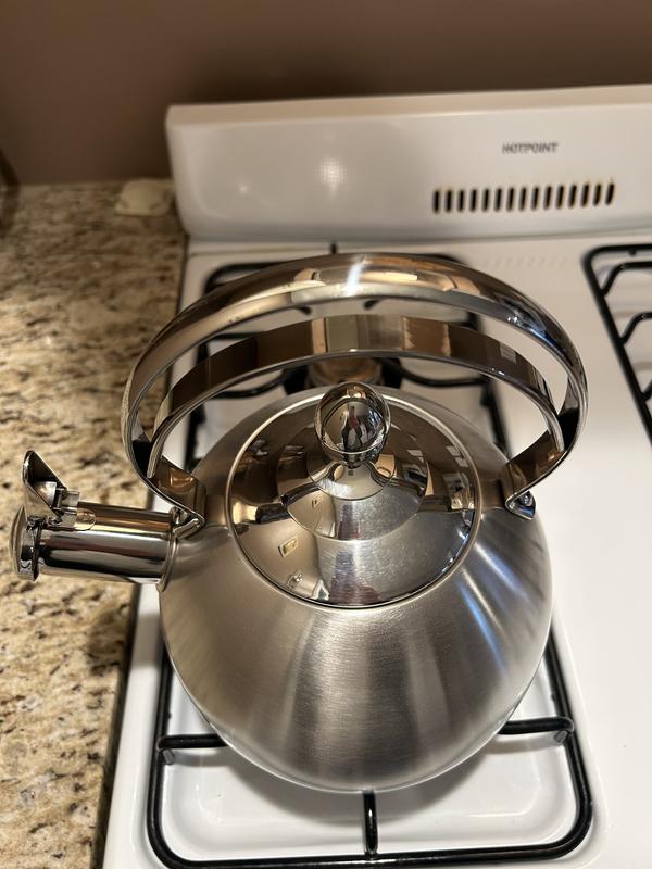 Mega Chef 3 Quarts Stainless Steel Whistling Stovetop Tea Kettle & Reviews