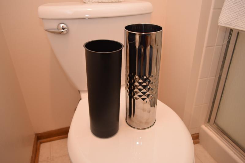 Bamodi Sleek Stainless Steel Toilet Brush Set with Holder