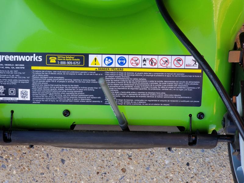 Greenworks 12 Amp 20 in Corded Lawn Mower in the Corded Electric