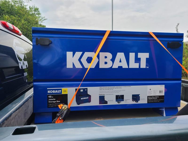 Kobalt 19-in W x 32-in L x 18-in H Blue Steel Jobsite Box in the Jobsite  Boxes department at