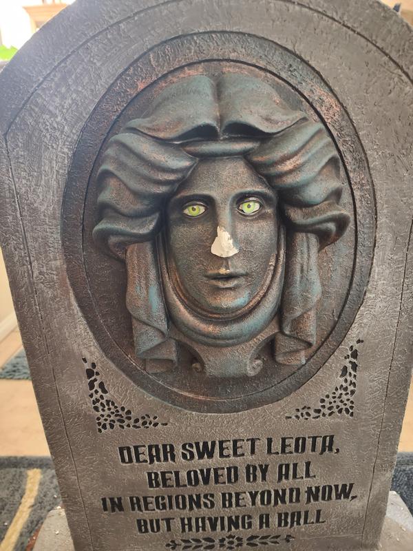 Disney deals The Haunted Mansion Madame Leota Light up Talking Tombstone LED