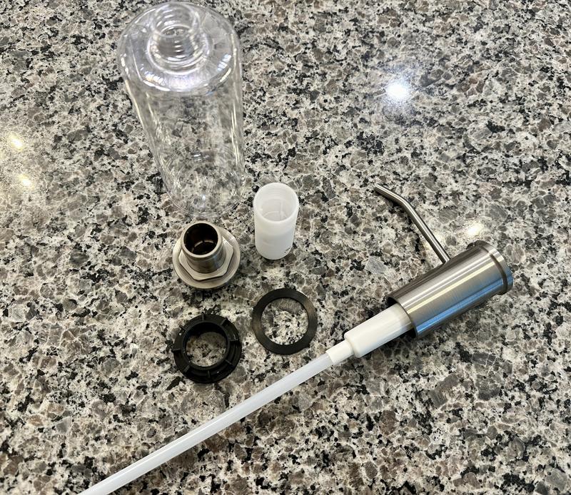 allen + roth Talbert Matte Black Single Handle Kitchen Faucet with ...