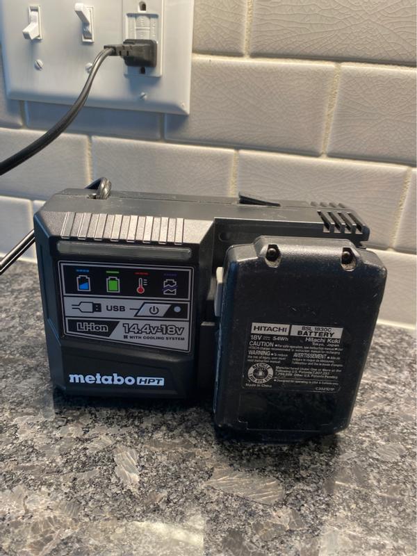 Metabo hpt battery online charger