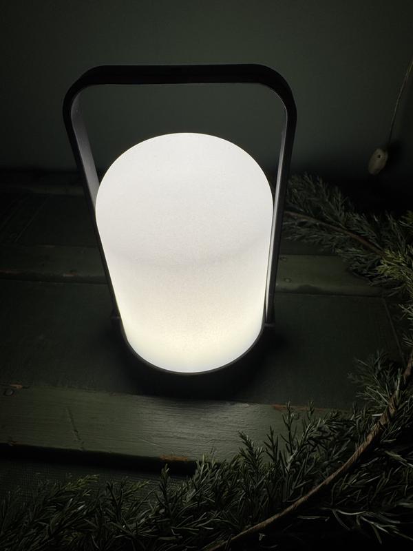 Style Selections Lantern 9-in Adjustable Black Standard Desk Lamp
