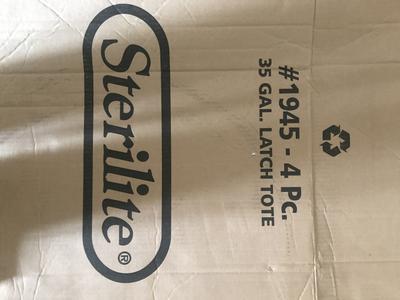 Sterilite Corporation 4 Pack Sterilite Large 35 Gallons 140 Quart