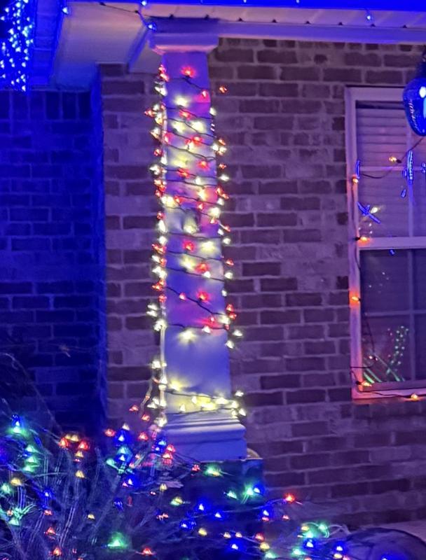 GE 150 -Count Color-changing LED in the Christmas Icicle Lights ...