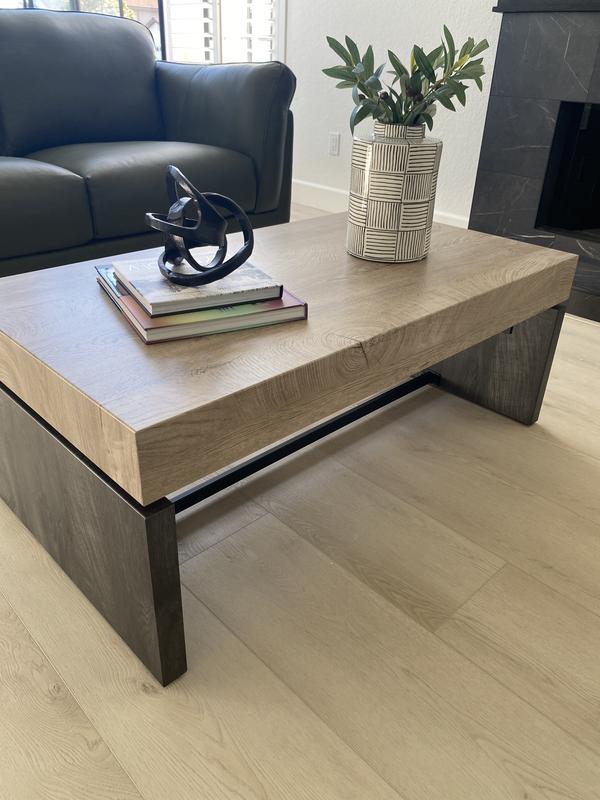 Boston Loft Furnishings Wessed Natural Modern Coffee Table