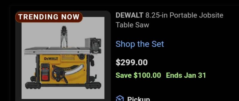 Dewalt cordless table saw lowes hot sale