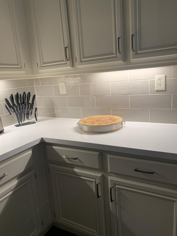 Boutique Ceramic Boutique Crafted Silver 5x14 5-in x 14-in Glazed Ceramic Subway Wall Tile