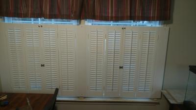 Colonial Shutter Set, Faux Wood, White, 39”W x 20L, 199230 ~ 766686413250