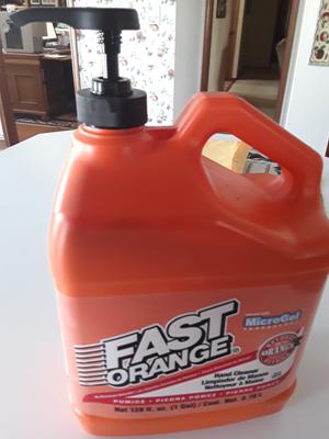Fast Orange Hand Cleaner, Natural Orange Citrus, Smooth - 64 fl oz