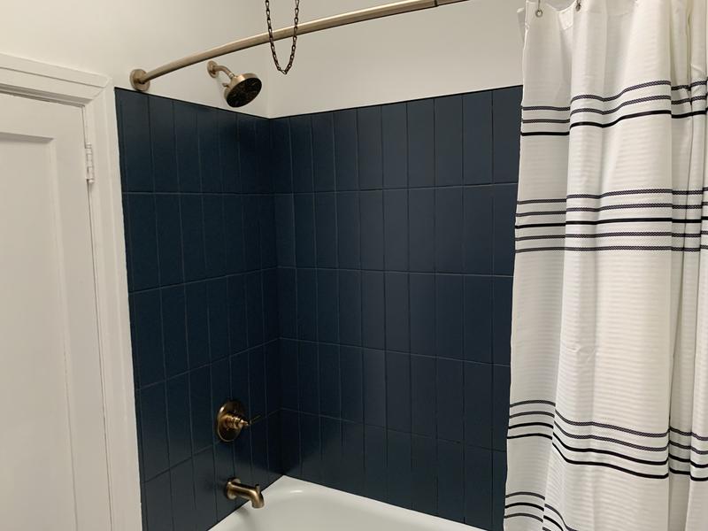 VitaScape Midnight Satin 4-in x 12-in Satin Ceramic Subway Wall Tile (0.38-sq. ft/ Piece)