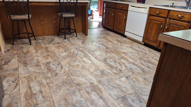 LVP - Ultra Mandalay Marble 12-in x 24-in Waterproof Interlocking Luxury Flooring (15.71-sq ft)
