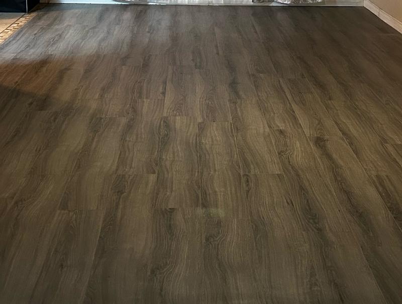 allen + roth Style Selections Adeline Hickory 8-mm T x 8-in W x 48-in L Water Resistant Wood Plank Laminate Flooring (21.26-sq ft / Carton)
