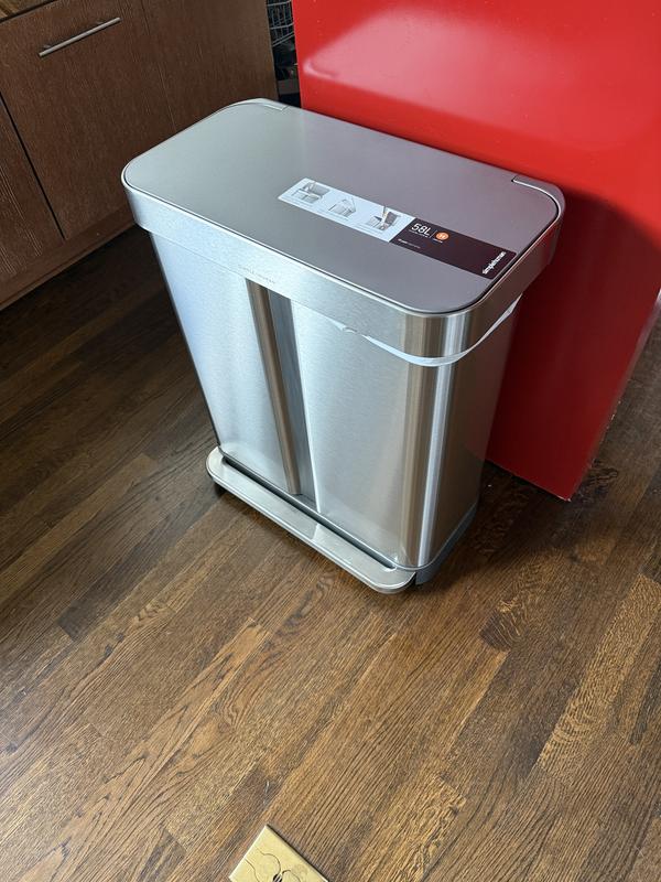 simplehuman 58-Liter Brushed Stainless Steel Indoor Kitchen Step