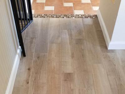 American Olean Pike Wood Brown 6-in x 36-in Glazed Porcelain Wood Look Floor and Wall Tile