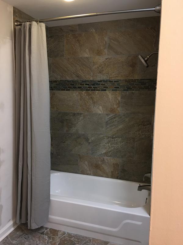 Elida Ceramica Natural Mountain 12-in x 12-in Crackled Ceramic/Stone Slate Linear Mosaic Wall Tile