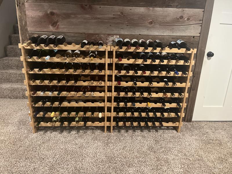 VEVOR 72 Bottle Upgrade Modular Wine Rack Continuously Store Pinot ...