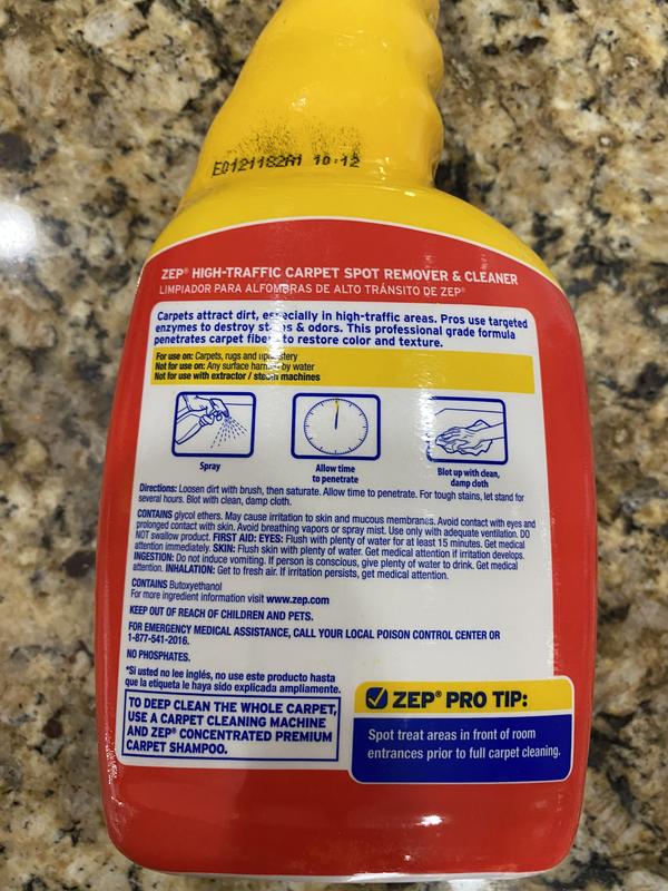 Zep Commercial High Traffic Carpet Cleaner Review Two Birds Home