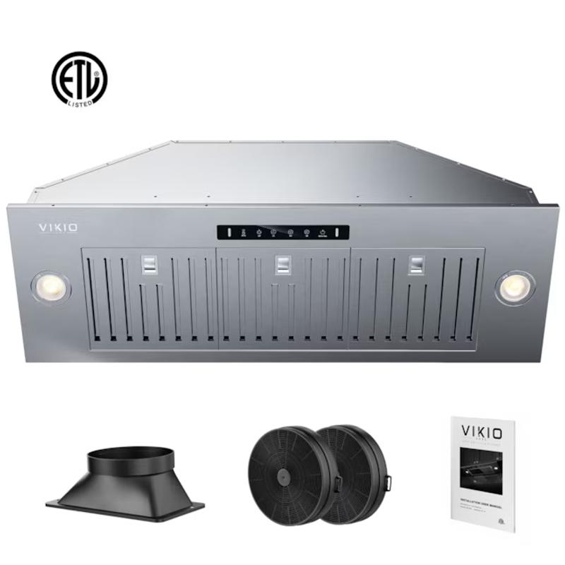 iKTCH 36-in Convertible 600-CFM Stainless Steel Insert Under