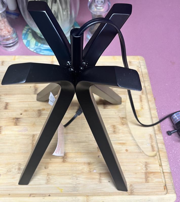 Origin 21 24-in Matte Black LED On/Off Switch Table Lamp with Fabric ...