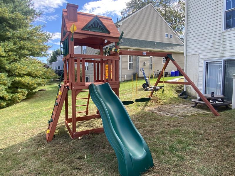 Gorilla Playsets Treetop Racer Residential Wood Playset in the Wood ...