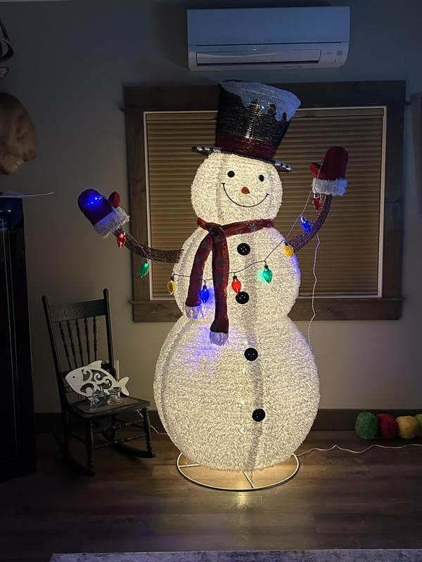 Holiday Living 7-ft LED Pop Up Snowman Decoration W12L1137