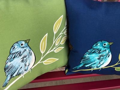 Outdoor bird hot sale pillows