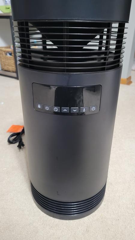 Utilitech Up to 1500-Watt Ceramic Tower Indoor Electric Space Heater with  Thermostat and Remote Included in the Electric Space Heaters department at  Lowes.com