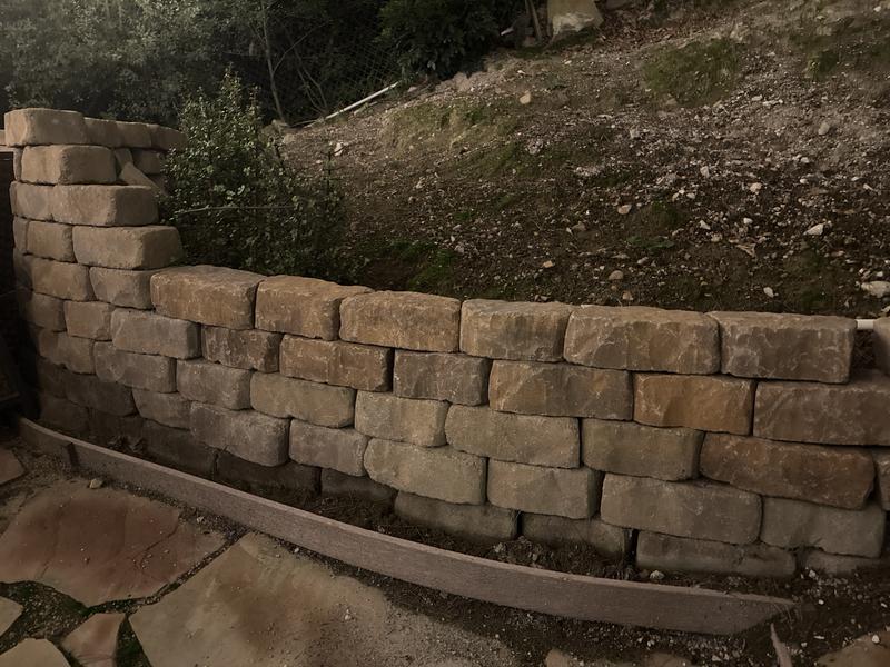 4-in H x 11.6-in L x 7.3-in D Arcadian Concrete Retaining Wall