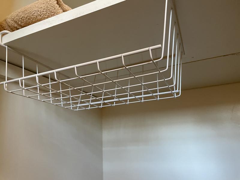 ClosetMaid 13.375-in W x 4.75-in H 1-Tier Under-shelf Metal Under-shelf  Basket