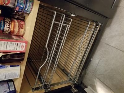 Simply Put 20.5-in W x 14.6875-in H 2-Tier Cabinet-mount Metal Soft Close  Pull-out Sliding Basket Kit in the Cabinet Organizers department at