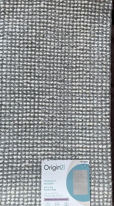 Origin 21 Microdot 2 x 3 (ft) Woven Polyester Platinum Rectangular ...