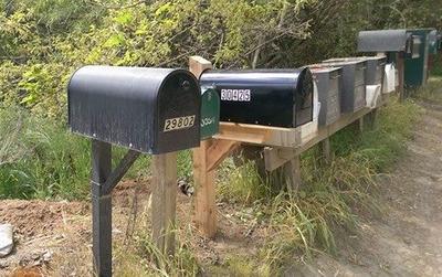 Architectural Mailboxes Post Mount Black Metal Large Mailbox in