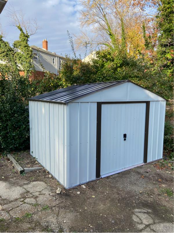 Arrow 10-Ft X 8-Ft High Point Galvanized Steel Storage Shed In The Metal  Storage Sheds Department At Lowes.Com