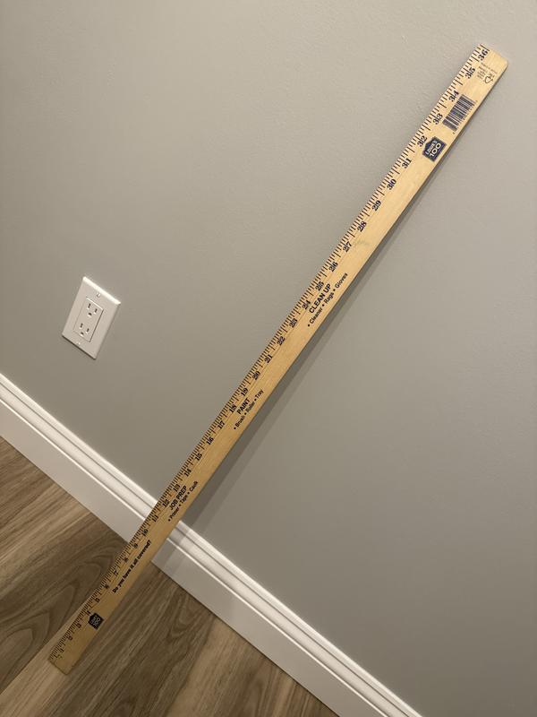 Lowe's 3-ft Wood Yardstick in the Yardsticks & Rulers department