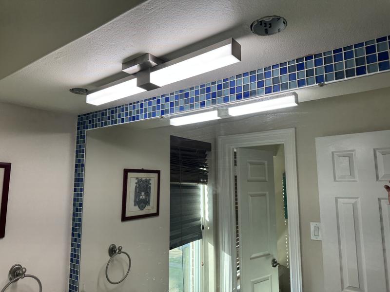 Project Source Gabe 24-in 1 Light Matte Black Integrated LED ...