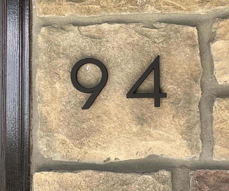 Origin 21 Urbana Park 4-in Black Number 8 33718PKBLG at Lowes.com