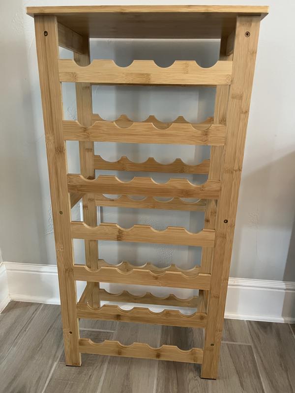 ClosetMaid 28-Bottle Tan Wood Wine Rack 10000-00605 at Lowes.com