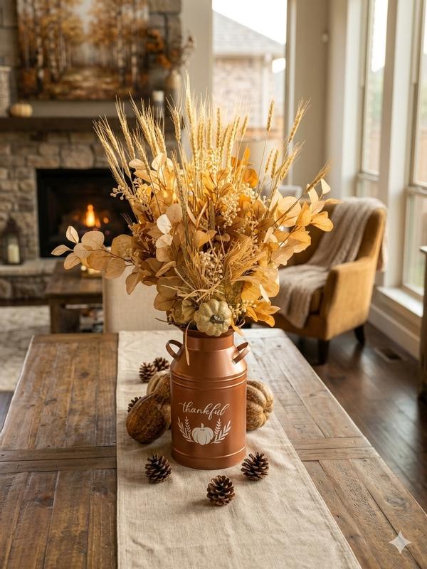 Holiday Living 14-in Harvest Milk Jug Decor 88G3369A at Lowes.com