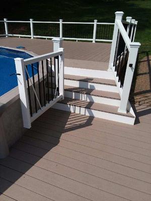 Fiberon 37-in x 4.19-in Homeselect White Composite Deck Railing Completer Kit