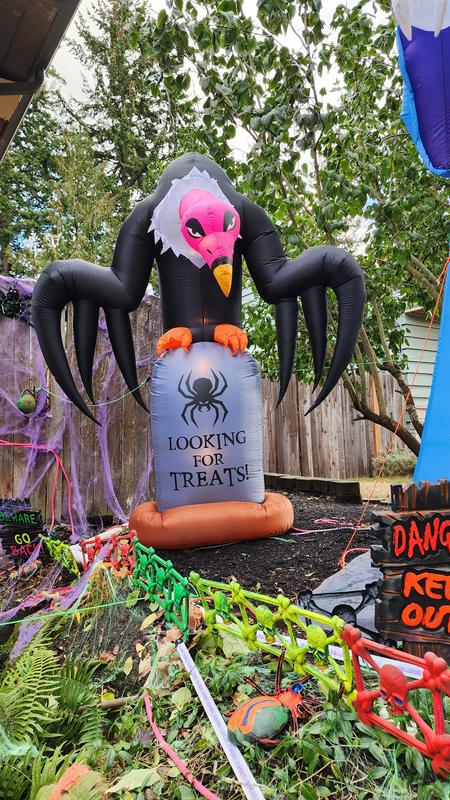 Gemmy 7.5-ft Lighted Tombstone Inflatable 228609 at Lowes.com