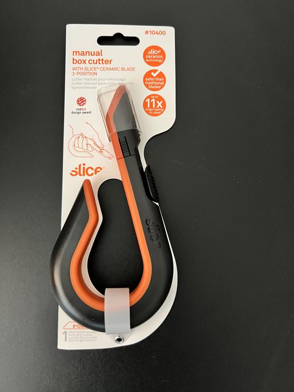 Slice - 10400 Box Cutter, 3 Position Manual Button with Ceramic