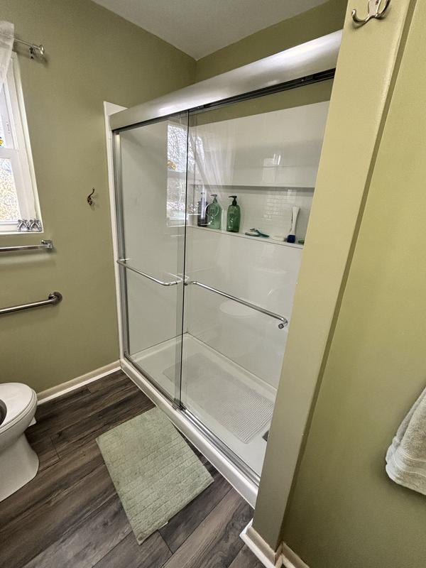 MAAX Aura Chrome 43-in to 47-in W x 71-in H Semi-frameless