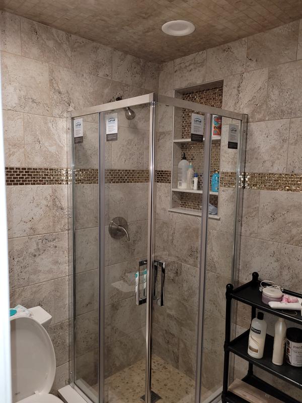 MAAX Radia Chrome 1/2-in W x 71.5-in H Semi-frameless Sliding