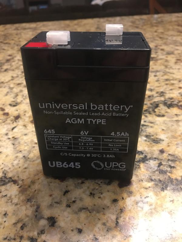 UPG 85931 UB650F Lantern Sealed Lead Acid Battery