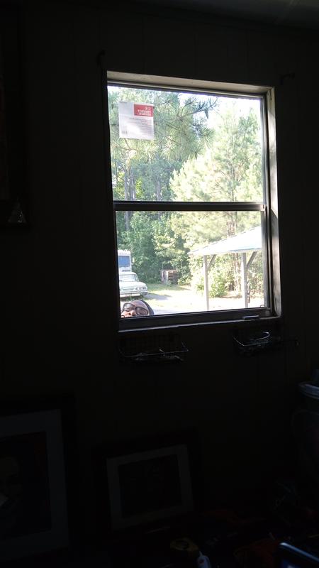 Project Source 40000 Series Replacement 30-in x 54-in x 1-3/4-in Jamb Silver Aluminum Single-glazed Single Hung Window Half Screen Included