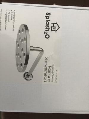 Homewerks 8.9 Inch Rain Can Shower Head – Chrome, Air-Infused Mist Spray, 2.5 GPM, Rub-Clean Nozzles