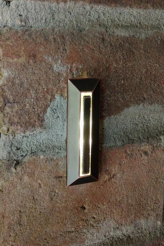 Style Selections Wired Lighted Satin Nickel Doorbell Button